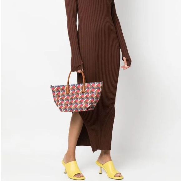 Tory Burch Printed Canvas Tote NWOT - Picture 3 of 3